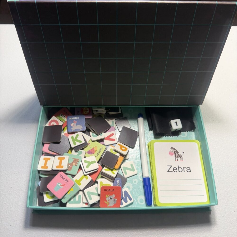 Magnetic Alphabet Learning Box for Kids 151pcs Letters & Flashcards Educational - Picture 2 of 4